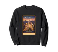 Póster aéreo Vintage de Nueva York Times Square Sudadera
