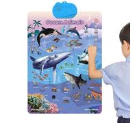 Póster alfabético de pared | Juguetes educativos interactivos y divertidos con sonido - Póster para aula primaria, para casa, aula, escuela familiar, interior y exterior, vacaciones, cumpleaños