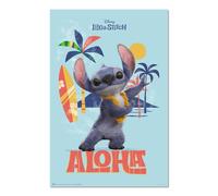 Grupo Erik Poster Stitch Disney, Live Action ALOHA | Laminas decorativas 61x91,5cm a todo color, Posters para pared ideal decoración habitación, Stich Regalos