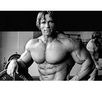 Póster Arnold Schwarzenegger Jeune Celebrité Body Builder Photo Retro