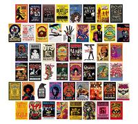 PóSter Art Deco,50 PCS PóSter EstéTico Collage De Pared De Portada De áLbum EstéTico Aesthetic Wall Collage Kit Collage de Pared Póster de Banda de Rock
