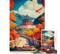 Póster artístico Andong, Rompecabezas de 1000 Piezas para Adultos, Pensamiento lógico, distracción Suave, Cierre sin Fisuras, Regalo Festivo (50x75cm)