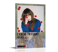 Póster artístico con texto en inglés "I Know I'm Funny Haha-Faye Webster" (30 x 45 cm)