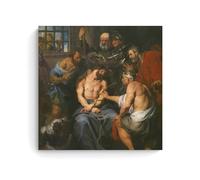 Póster artístico de Anthony Van Dyck con Cristo coronado con espinas, lienzo impreso de lujo para colgar en la pared, 60 x 60 cm