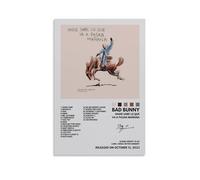 Póster artístico de Bad Bunny Nobody Knows What's Going To Happen Tomorrow, pintura decorativa, a prueba de humedad, resistente a la decoloración, regalo de arte, impermeable, decoración del hogar