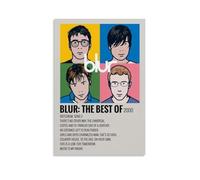 Póster artístico de Blur The Best Of BlurPainting, lienzo para decoración de pared, hogar, dormitorio, estética, pintor, sala de estar, decoración de pared, estilo sin marco, 20 x 30 cm