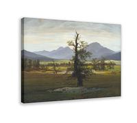 Póster artístico de Caspar David Friedrich The Lonely Tree para decoración de pared, bar, restaurante, garaje, cafetería, marco de regalo, 20 x 30 pulgadas