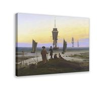 Póster artístico de Caspar David Friedrich The Stages of Life para decoración de pared, bar, restaurante, garaje, cafetería, marco de regalo, 30,5 x 45,7 cm