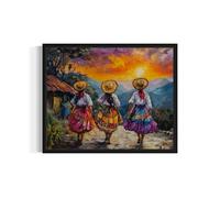 Póster artístico de Colombia, arte de pared de cultura de países de América del Caribe para dormitorio, baño, sala de estar, decoración 95 (Colombia, 11 x 14 pulgadas, sin marco)