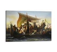 Póster artístico de Emile Signol Cruz del Bósforo, lienzo decorativo para el hogar, dormitorio, decoración moderna, 60 x 90 cm