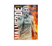 Póster artístico de Federico Valverde con diseño de futbolista y atleta y superestrella, impresión estética, pintura de pared, lienzo moderno para decoración de dormitorio, estilo sin marco, 50 x 75