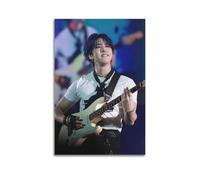 Póster artístico de Han Jisung de Stray Kids para pared, lienzo estético, póster vintage de música y películas, pintura decorativa para sala de estar, dormitorio, 20 x 30 cm, estilo sin marco
