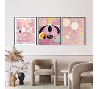 Póster artístico de Hilma Af Klint, pinturas en lienzo, impresiones artísticas, mural de pared, póster moderno para sala de estar, decoración del hogar (50 x 70 cm, 3 piezas sin marco)