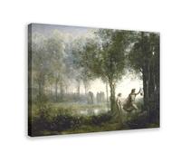 Póster artístico de Jean Baptiste Camille Corot Orpheus líder de Eurídice del inframundo e impresión artística de pared moderna para dormitorio familiar