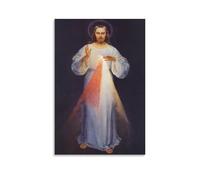 Póster artístico de Jesucristo Divina Misericordia, impresión fotográfica, lienzo, póster de decoración moderna para el hogar, 50 x 75 cm