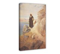 Póster artístico de Jesús regresó a Galilea en el poder del espíritu, Vasily Polenov, lienzo y arte de pared, marco moderno para decoración de dormitorio familiar