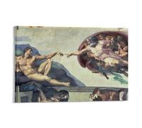 Póster artístico de la capilla sixtina para el techo de Miguel Ángel Buonarroti, póster artístico de pared y arte de pared, póster moderno de decoración familiar, 50 x 75 cm