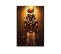 Póster artístico de la mitología egipcia antigua de Ra Sun God 2, póster de obras de arte geniales, arte de pared, impresiones en lienzo para colgar, pósteres de 40 x 60 cm