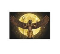 Póster artístico de la mitología egipcia antigua Ra Sun God Art Poster lienzo pintura decoración pared impresión foto hogar moderno carteles decorativos 24 x 36 pulgadas (60 x 90 cm)