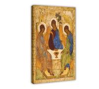 Póster artístico de la Santísima Trinidad de Andrei Rublev para decoración de pared, bar, restaurante, garaje, cafetería, marco de regalo, 40 x 60 cm