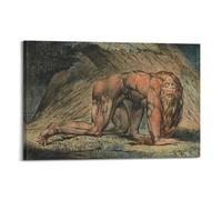 Póster artístico de Nabucodonosor de William Blake en lienzo, pintura para pared, arte moderno, obras de arte para el hogar, 20 x 30 cm