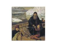 Póster artístico de pared con diseño de El último viaje de Henry de John Collier, lienzo, obras de arte estéticas, 61 x 61 cm