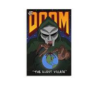 Póster artístico de pared con diseño de rapero MF Doom sobre lienzo, para decoración de habitación, sin marco, 30 x 45 cm