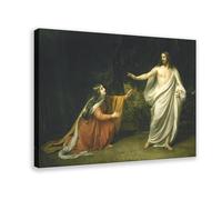 Póster artístico de pared con la aparición de Cristo a María Magdalena después de la resurrección de Alexander Andreyevich Ivanov