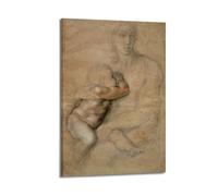 Póster artístico de pared de Michelangelo Buonarroti Madonna and Child 1525, lienzo decorativo para sala de estar, dormitorio, obras de arte, 60 x 90 cm