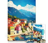Póster artístico de Split, Croacia Rompecabezas de 1000 Piezas para Adolescentes Desarrolla la Capacidad Mental Tiempo Libre Bordes precisos Regalo Original 50x75cm