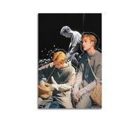 Póster artístico de Stray Kids Bang Chan para pared, lienzo estético, póster vintage de música y películas, pintura decorativa para sala de estar, dormitorio, 60 x 90 cm, estilo sin marco