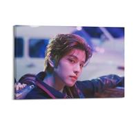 Póster artístico de Stray Kids de Kim Seungmin para pared, lienzo estético, póster vintage de música y películas, pintura decorativa para sala de estar, dormitorio, 40 x 60 cm, estilo marco