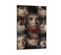 Póster artístico de Stray Kids para pared, lienzo estético, póster vintage de música y películas, pintura decorativa para sala de estar, dormitorio, 20 x 30 cm, estilo marco
