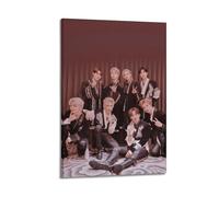 Póster artístico de Stray Kids para pared, lienzo estético, póster vintage de música y películas, pintura decorativa para sala de estar, dormitorio, 20 x 30 cm, estilo marco