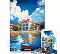 Póster artístico de Surinam, Rompecabezas de 1000 Piezas para Adultos, Rompecabezas de Memoria, Disfruta del Montaje Lento de la Imagen, Regalo Creativo 38x52cm