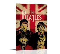 Póster artístico de The BeatlesPainting en lienzo, decoración de pared, hogar, dormitorio, estética, pintor, sala de estar, decoración de pared, estilo marco, 50 x 75 cm