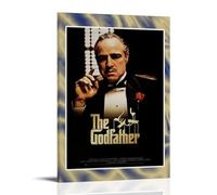 Póster artístico de The GodfatherPainting en lienzo, decoración de pared, hogar, dormitorio, estética, pintor, sala de estar, decoración de pared, estilo marco, 30 x 45 cm
