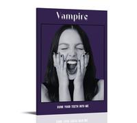 Póster artístico de Vampire by Olivia RodrigoPainting en lienzo para decoración de pared, hogar, dormitorio, estética, pintor, sala de estar, decoración de pared, estilo marco, 50 x 75 cm