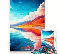 Póster artístico del Mar Muerto de Jordania para Adultos, Rompecabezas de 1000 Piezas, Juguete de lógica Pura, Tiempo de Paz, Corte preciso, Regalo sincero 38x26cm