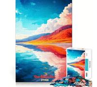 Póster artístico del Mar Muerto de Jordania para Adultos, Rompecabezas de 1000 Piezas, Juguete de lógica Pura, Tiempo de Paz, Corte preciso, Regalo sincero 38x26cm