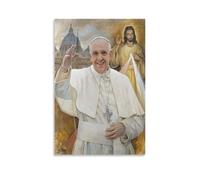 Póster artístico del Papa Francisco (3) lienzos para pared, póster fotográfico, pintura, pósteres, decoración de habitación, 20 x 30 cm