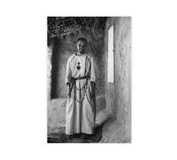Póster artístico en lienzo con fotografía de Bl. Charles De Foucauld de 1907 y arte de pared, impresión moderna para dormitorio, sin marco, 50 x 75 cm