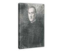 Póster artístico en lienzo con retrato de Jacint Verdaguer Joan Brull y arte de pared, marco moderno para decoración de dormitorio familiar, 30 x 45 cm