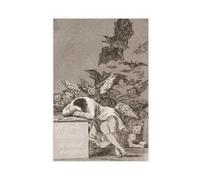 Póster artístico en lienzo de Francisco Goya de El sueño de la razón y arte de pared, impresión moderna para dormitorio, sin marco, 40 x 60 cm