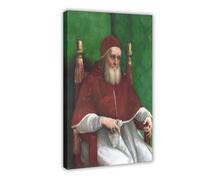 Póster artístico en lienzo y cuadro de pared con diseño moderno del Papa Julio II de Rafael, 40 x 60 cm