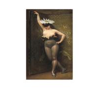Póster artístico sobre lienzo de Albert Joseph Penot con diseño de mujer con flores, impresión moderna para dormitorio, sin marco, 30 x 45 cm