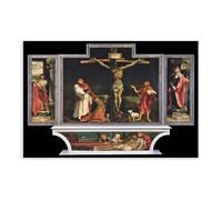 Póster artístico sobre lienzo de Matthias Grünewald y arte de pared con diseño moderno del retablo de Isenheim, sin marco, 60 x 90 cm