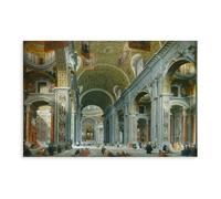 Póster artístico sobre lienzo para el interior de la basílica de San Pedro en Roma, Giovanni Paolo, impresión moderna para dormitorio, sin marco, 61 x 91 cm
