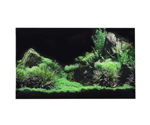 Póster autoadhesivo con efecto 3D en el fondo marino y hierba de agua, terrario de reptiles, fondo de pecera, fondo de acuario, póster subacuático, papel de pared decorativo de PVC (61 x 40 cm)