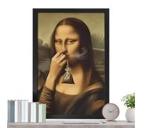 Póster Baño Nariz Pinzado Ilustración Humorística Y